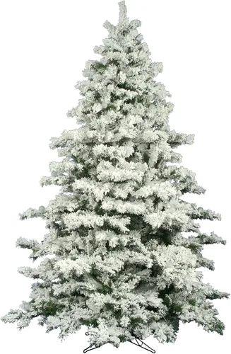 Vista 11 de Vickerman - Árbol de Navidad artificial de pino de Alaska de 36 pulgadas, con efecto nevado. Verde