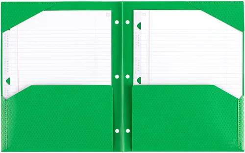 Vista 3 de Five Star DuraShield - Carpeta de plástico antimicrobiana de 2 bolsillos, 4 unidades (330010-ECM)