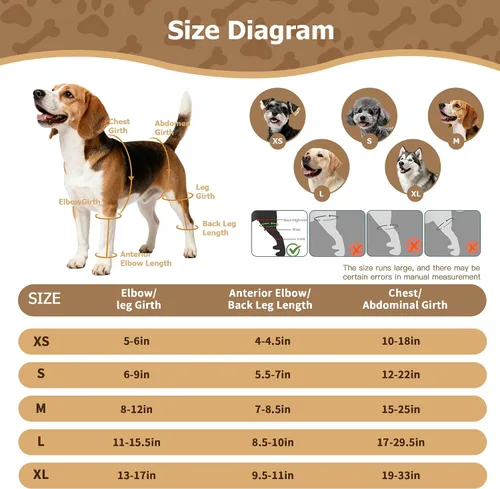 Vista 2 de Rodillera para perro para pierna trasera desgarrada del ACL, para Negro