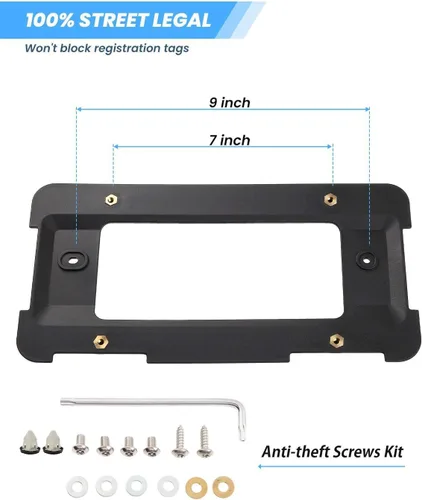 Vista 3 de JOYTUTUS Soporte de Marco de Matrícula Trasero Compatible con BMW 2005-2023 1 2 3 4 5 6 Serie X 2002-2019 Mini Cooper