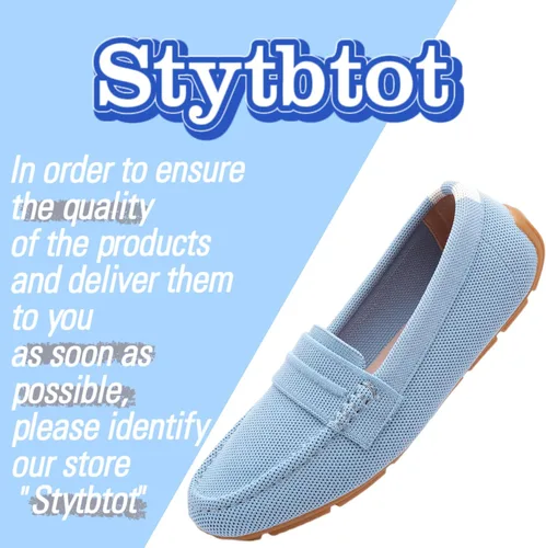 Vista 2 de Stytbtot Mocasines cómodos para mujer, zapatos planos
