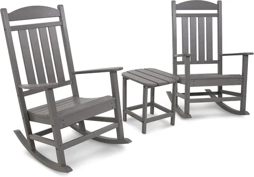 Vista 12 de POLYWOOD Juego de 3 piezas Presidential Rocker Aruba
