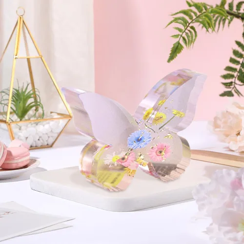 Vista 7 de Molde de resina para sujetalibros de mariposa grande 3D, molde de silicona para organizar libros, decoración artística para el hogar, molde