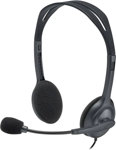 Vista 4 de Logitech - Audífonos estéreo H111. Auriculares con cable, conector de audio de 0.138 in, compatible con PC, Mac, laptop, teléfono inteligente