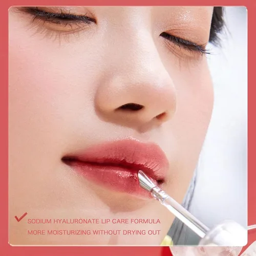 Vista 2 de Ice Watery Lip Glossr (té helado de espejo, gelatina ligera Waterys Essence Lips Glaze, brillo tintado hidratante (#04 té negro atardecer, 0.1 fl oz)