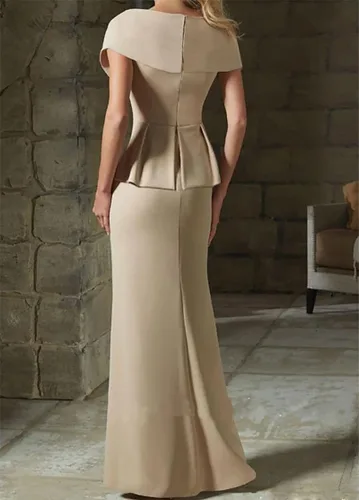 Vista 3 de Lyhfany Sirenatrompeta peplum elegante invitado de boda formal vestido de noche 2023 LY044