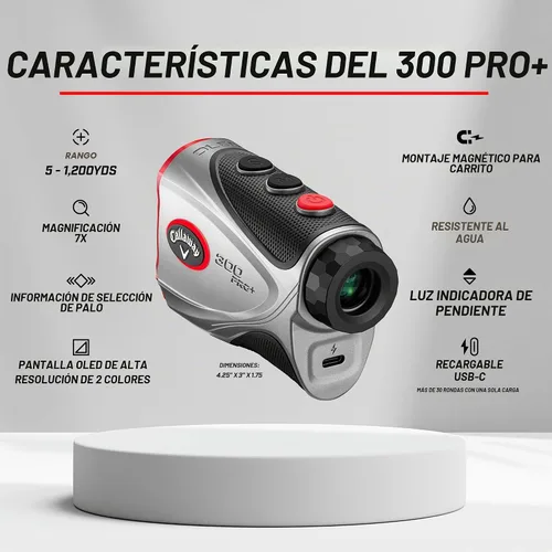 Vista 7 de Callaway Telémetro láser 300 Pro Golf (con interruptor de pendiente externo)