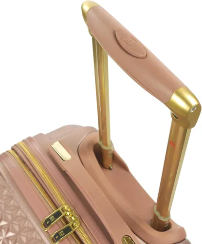 Vista 10 de FUL Disney Mickey Mouse - Maleta rígida con ruedas giratorias Oro Rosa Disney Mickey Mouse - Maleta rígida con ruedas giratorias