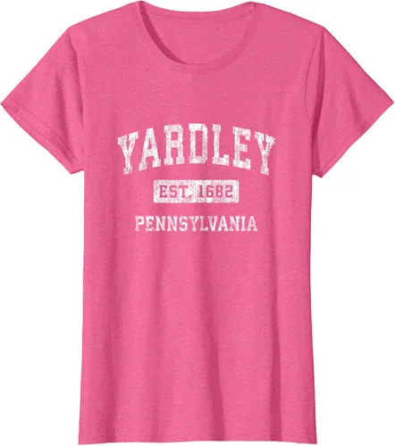 Vista 62 de Yardley Pennsylvania PA - Camiseta de manga corta, diseño deportivo
