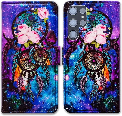 Vista 14 de Bcov Funda para Galaxy S22 Ultra, funda de piel con tapa para Samsung Galaxy S22 Ultra 5G