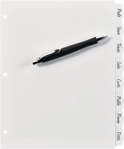 Vista 6 de Avery Big Tab Write & Erase - Separadores de plástico duraderos para carpetas de 3 anillas, juego de 8 pestañas, blanco, 1 juego (16371)