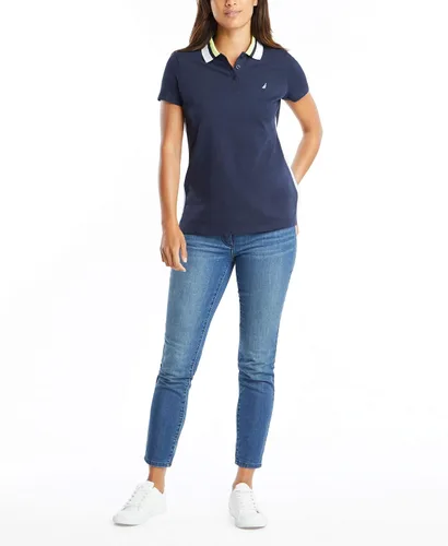 Vista 2 de Nautica - Polo de algodón elástico para mujer