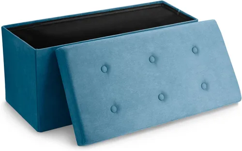 Vista 11 de Sorbus – Banco otomano plegable, De Almacenamiento Con Tapa – perfecto para juguetes y zapatos, Otomano, asiento, reposapiés, color contemporáneo