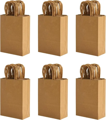 Vista 18 de RACETOP Bolsas de Papel Marrón Grandes con Asas al Por Mayor 100 Piezas 16x6x12 Pulgadas Bolsas de Regalo al Por Mayor, Bolsas de Papel Kraft Marrón