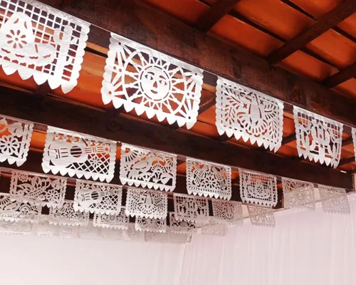 Vista 10 de Cartel de papel picado dorado – Cartel de papel picado dorado mate con purpurina para fiestas, bodas, despedidas de soltera, compromiso, baby