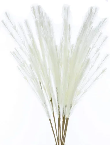 Vista 11 de UiiziC Hierba de Pampas Artificial 8 PIEZAS 30"/76cm Flores Artificiales Secas Esponjosas Hierba Ascendente para Rellenos de Jarrones Ramos de Bodas