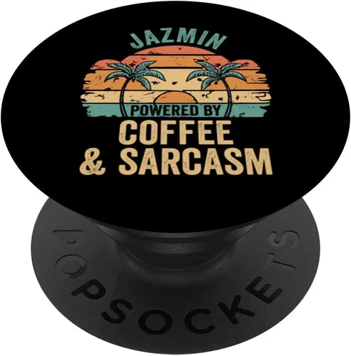 Vista 6 de JAZMIN Vibes Only Cute Retro Girls JAZMIN Name PopSockets MagSafe PopGrip para iPhone