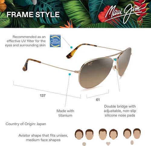 Vista 6 de Maui Jim Mavericks - Gafas de sol polarizadas de lectura para hombre y mujer