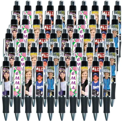 Vista 4 de Jaymo PixPen - Bolígrafo de fotos de bricolaje – Crea tu propio bolígrafo personalizado – Inserta fotos de billetera de 2.5 x 1.75 pulgadas o crea e
