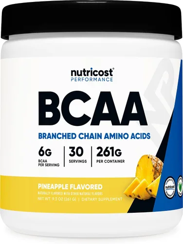 Vista 23 de Polvo Nutricost BCAA (Uva, 120 porciones) - Sin gluten, sin OMG, vegetariano, proporción óptima 2:1:1 Sin gluten, vegetariano
