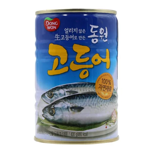 Vista 4 de Dongwon Sustituto de carne de caballa hervida, 14.1 onzas