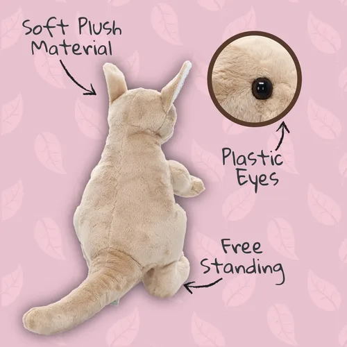 Vista 4 de Wishpets Animal de peluche - Juguete de peluche suave para niños - 10.5" canguro