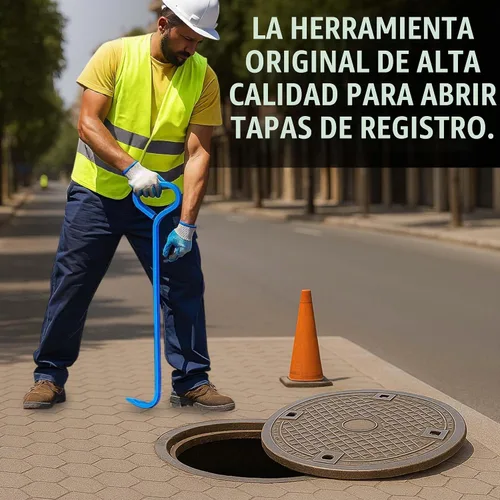 Vista 5 de T&T Tools - Herramienta de gancho para tapa de registro de 24 pulgadas, 5/8