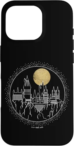 Vista 19 de Funda para iPhone 15 Pro Harry Potter Hogwarts Line Art