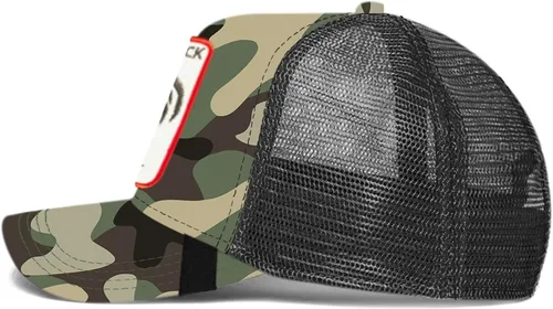 Vista 3 de Gorra de béisbol unisex de malla con parche cuadrado para mujer y hombre