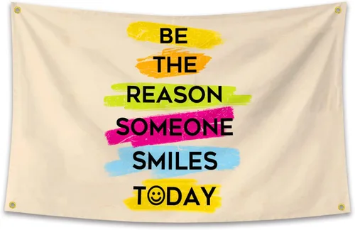 Vista 10 de Bandera inspiradora con citas motivacionales, tapiz decorativo de pared de 3 x 5 pies, dormitorio universitario, gimnasio, oficina, decoración