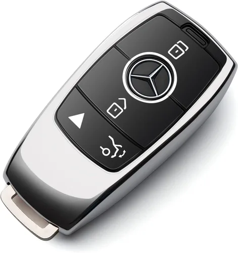 Vista 9 de Compatible con funda para llavero Mercedes Benz, accesorios azules