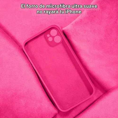 Vista 6 de Vooii Funda compatible con iPhone 11, silicona líquida mejorada con bordes planos, protección de cámara, forro de microfibra antiarañazos suave Rosa