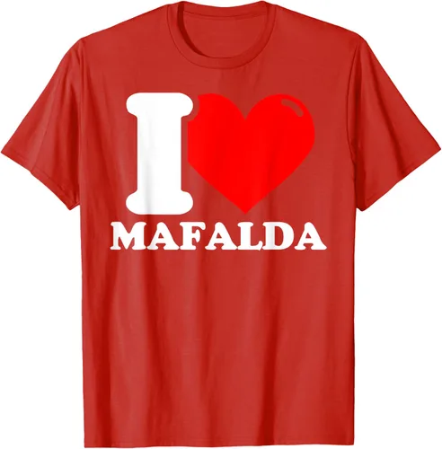 Vista 28 de Camiseta I Love Mafalda, Negro