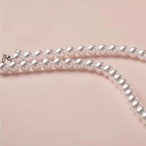 Vista 5 de Collar de perlas de imitación collar de perlas de boda para mujer