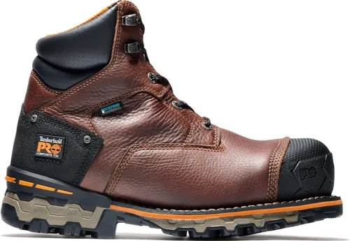 Vista 7 de Timberland PRO Botas de trabajo industriales para hombre de 6.0 pulgadas, Boondock, con puntera de composite, impermeables y aisladas Marrón