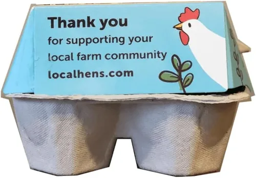 Vista 7 de Local Hens® Caja híbrida de grado A grande para 12 huevos, 50