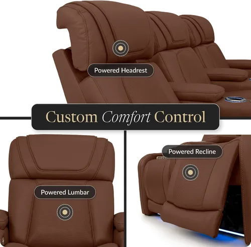 Vista 7 de Seatcraft Caliente Asiento de cine en casa Tabaco Sillón Individual