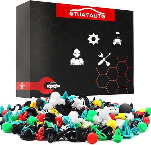 Vista 7 de OTUAYAUTO 1000 clips universales para automóvil, sujetadores de plástico para automóvil, clips para parachoques, clip para panel de puerta