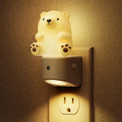 Vista 20 de L LOHAS LED - Luz nocturna enchufable para niños, luces nocturnas 3D de cachorros lindas con sensor de atardecer a amanecer, 1600K/2700K/5000K 3CCT