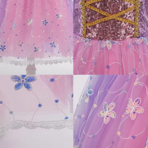 Vista 5 de MINACARE Disfraz de princesa magnífico vestido de reina elegante vestidos de fiesta de cosplay