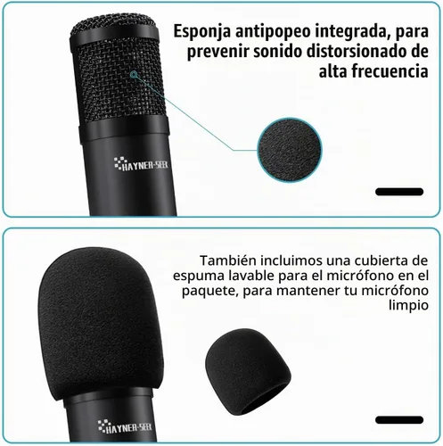 Vista 4 de Podcast Studio Micrófono de condensador para streaming-L02-50A