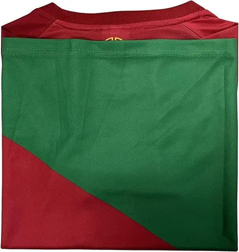 Vista 2 de Conjunto de 3 piezas de camiseta de fútbol para niños, #7, Ron_aldo Mess_i Jersey para niños, camiseta de fútbol para niños, Rojo