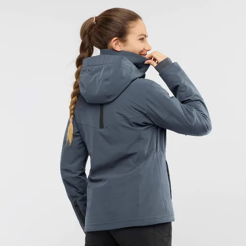 Vista 3 de Salomon Speed - Chaqueta de esquí para mujer color rojo Dahlia talla M