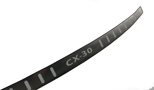 Vista 8 de Protector de parachoques trasero de automóvil, para Mazda CX-30 2020 2021 2022 2023, accesorios para piezas de automóvil, cubierta de umbral