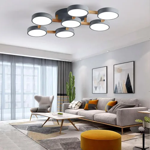 Vista 15 de Lámpara de techo LED, lámpara de techo 33WGreen 3 CCT para dormitorio, sala de estar, cocina