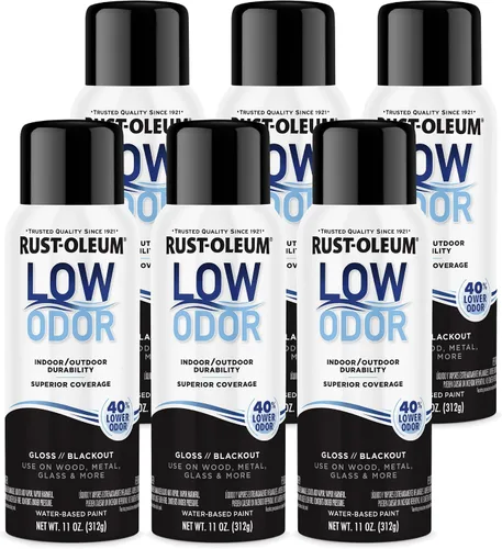 Vista 82 de Rust-Oleum - Pintura en aerosol prémium de bajo olor, gris ancla brillante Olor 40% menor que las pinturas en aerosol tradicionales, durabilidad