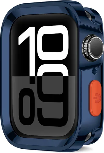 Vista 27 de Estuche Resistente Compatible con Apple Watch Case 41mm 40mm Series 9/8/7/6/5/4/SE3/2/1, Funda Protectora Amortiguadora de TPU Flexible y Suave