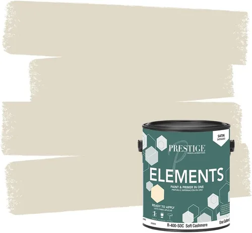 Vista 24 de PRESTIGE Paints Elements - Pintura interior e imprimación en uno, cáscara de huevo, 1 galón, gris cabo