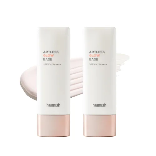 Vista 8 de HEIMISH Artless Glow Base 1.35 fl. oz/40 ml, Base de Maquillaje Multiusos, Primer, Iluminador, Tono de Rostro con Protector Solar para el rostro