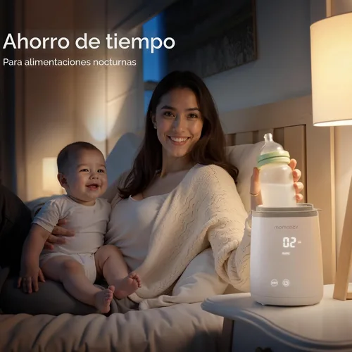 Vista 7 de Momcozy Calentador de Biberones, Calentadores de Biberones Rápidos para Todos los Biberones con Temporizador, Control Preciso de Temperatura
